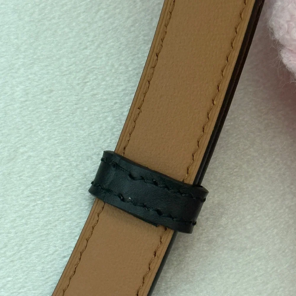 Hermes Kelly Black Leather Belt with Gold Turn-Lock